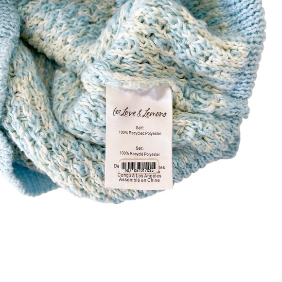 For Love and Lemons Corina Cut Out Mini Dress Blue (Flawed) - Picture 9 of 10